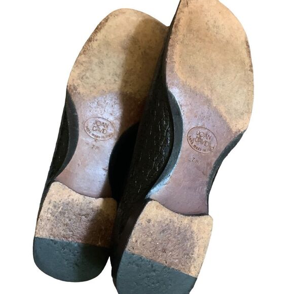 Joan & David Croc Embossed Leather Loafers - Picture 5 of 5